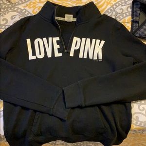 Pink quarter zip